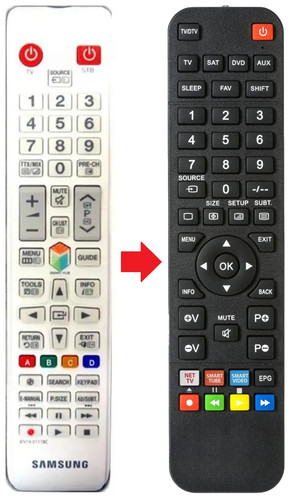 Telecomando adatto per - , samsung